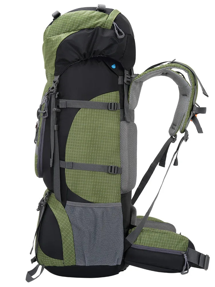 Outdoor Tactical Backpack Hiking Travel Camping Waterproof Mountaineering Molle Large Capacity Storage Bag 80L Climbing Rucksack