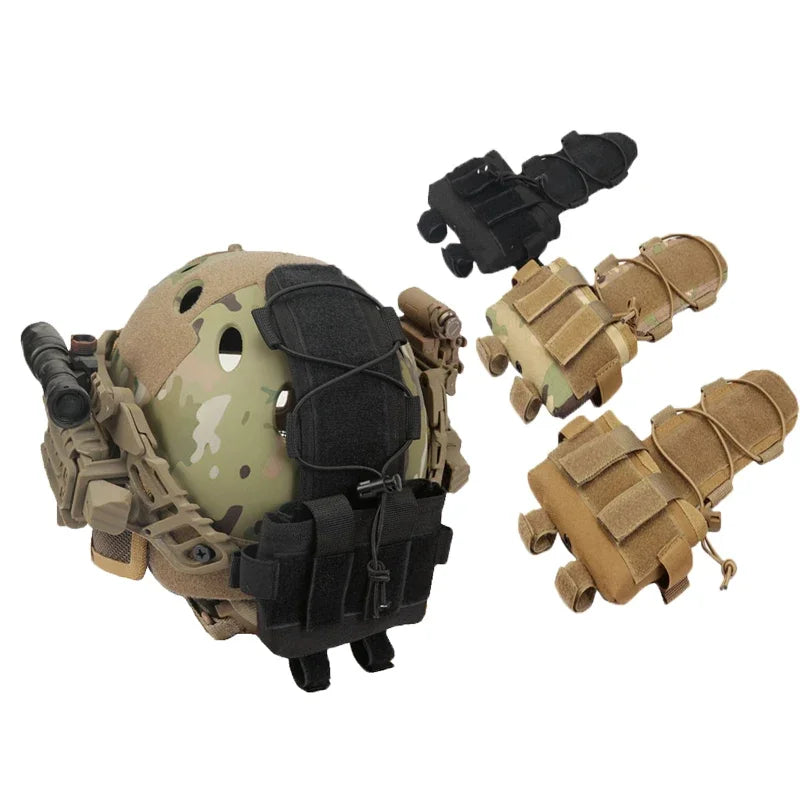 Tactical FAST Helmet MK2 Helmet Battery Case Pouch Bag Balance Weight Bag for Hunting Airsoft Military FAST Helmet Accessories