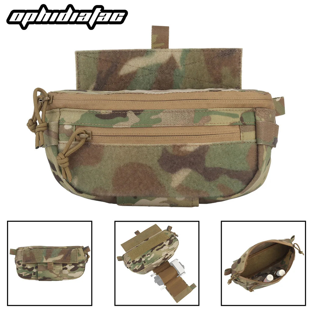 Multifunctional lower abdomen bag Outdoor hunting vest quick-release multifunctional expansion bag Single shoulder waist bag