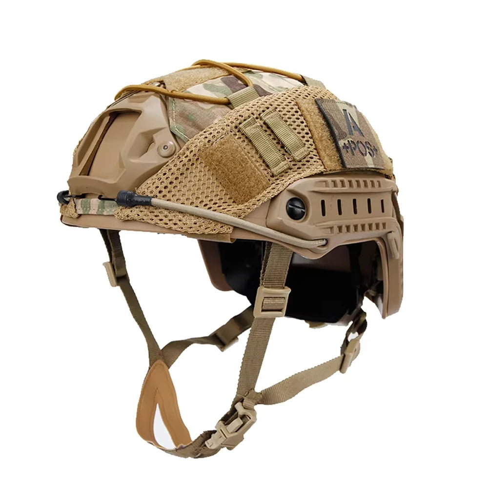 Tactical Fast Helmet Night Vision COD Set with NVG Model Hunting Paintball Shooting Impact-Resistant Protective Helmet Gear Set