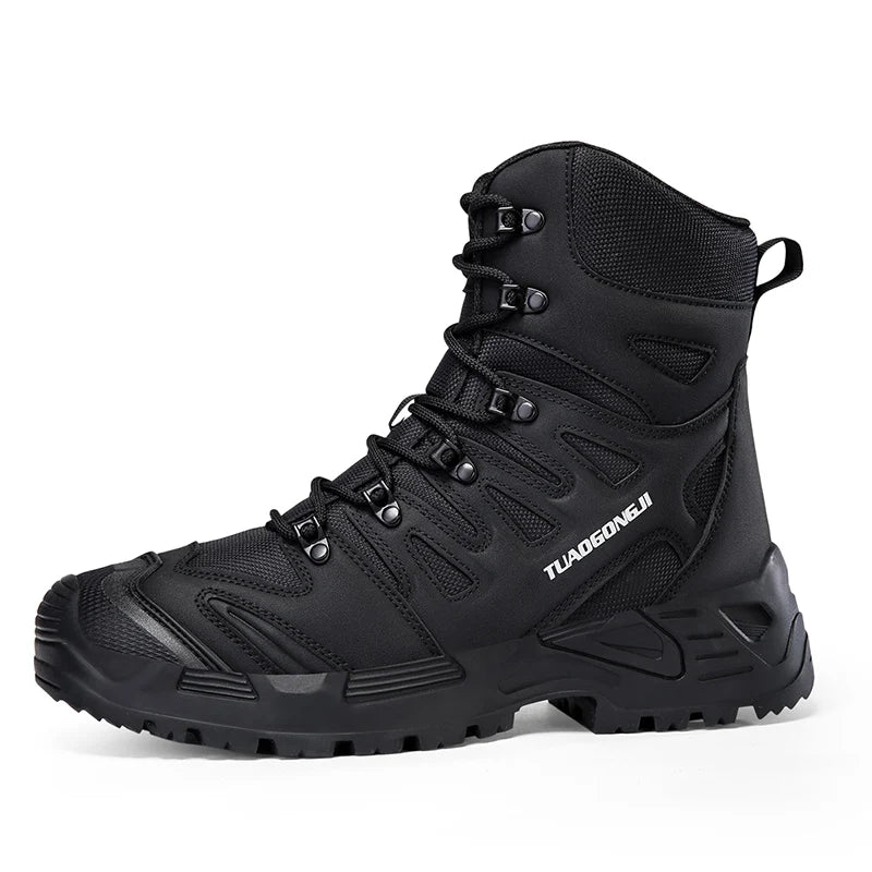 Classic Brand Comfortable High Top Mountain Climbing Boots Top Quality Wearable Hunting Shoe Large Size Outdoor Hiking Shoe