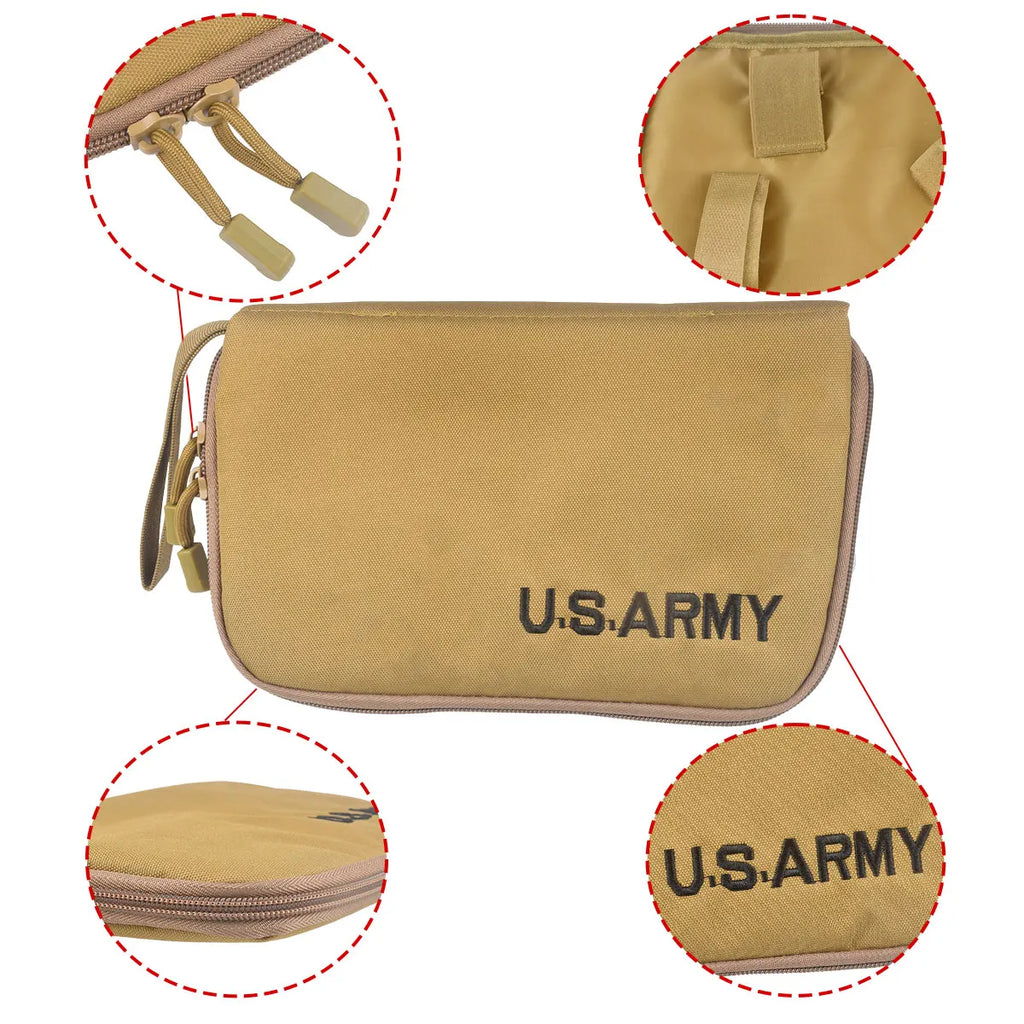 Concealed Carry Handgun Case Portable Pistol Bag Fit 1911 G17 G19 Magazine Pouch Outdoor Hunting Protective Gun Holster