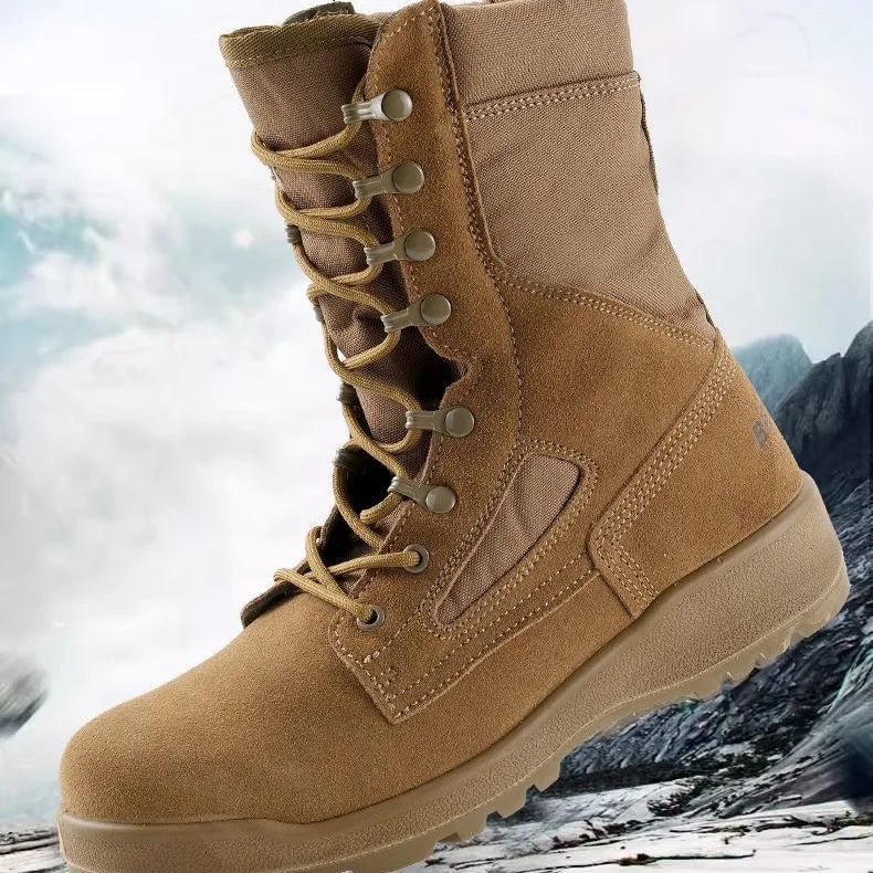 2026 Hot Sale Hunting Shoes Men Brown Hiking Shoes For Man Luxury Brand Trekking Shoes Mens Rubber Sole Hunting Shoe