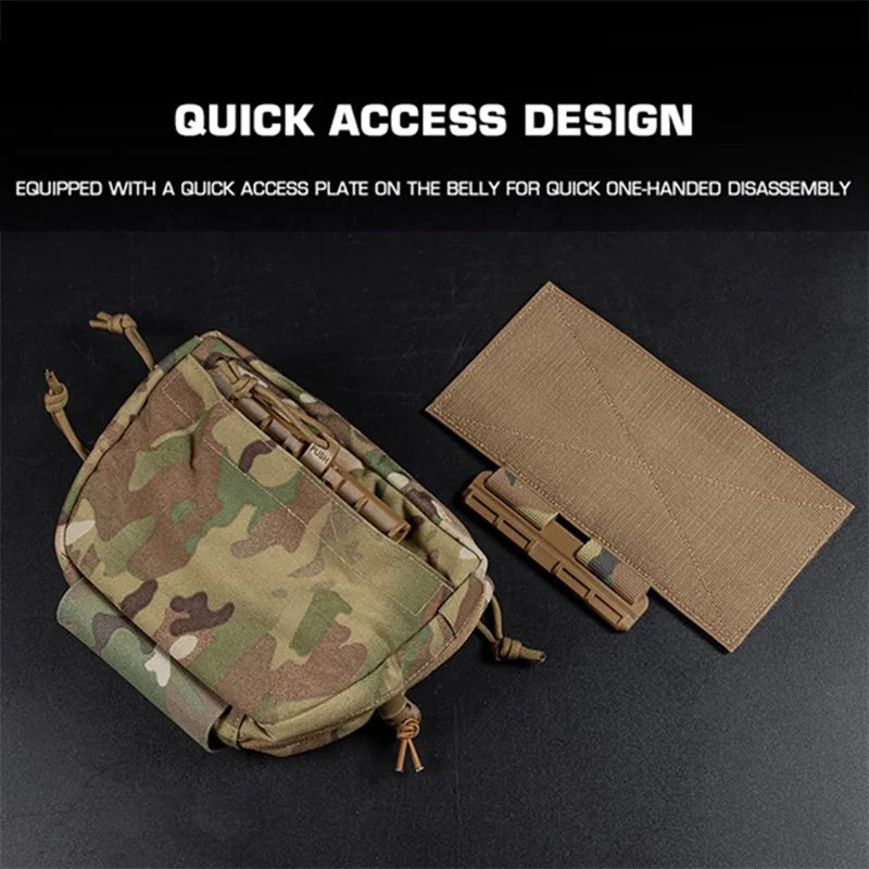 ARC Compatible Raid Drop Pouch Hanging Abdominal Organizer Detachable Shoulder Pack IFAK Medical Insert Hunting Vest Accessory