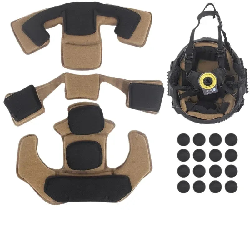 Premium Tactical Helmet with Memory Foam Padding for Enhanced Comfort and Impact Protection Compatible with FAST MICH Mickey