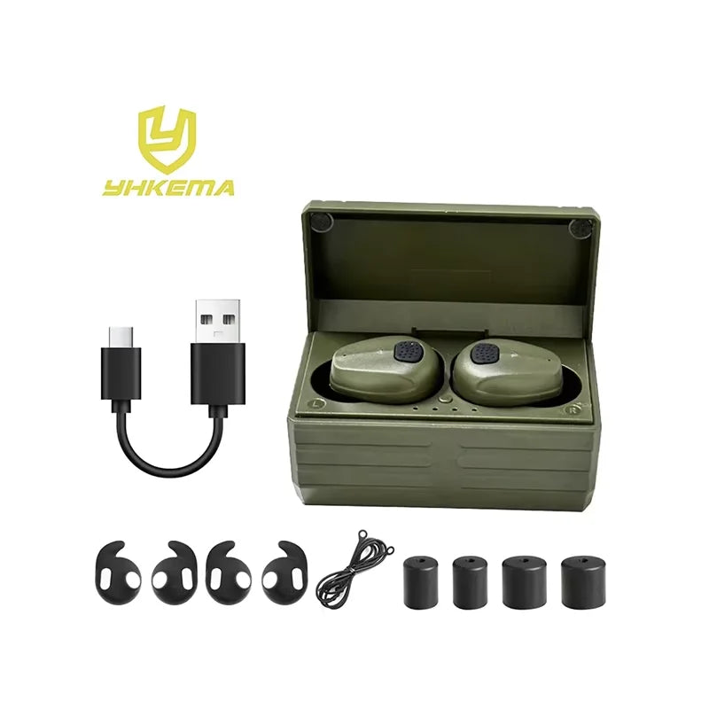 EB10 Tactical Bluetooth Earbuds Noise-Cancelling Electronic Shooting Headphones for Training