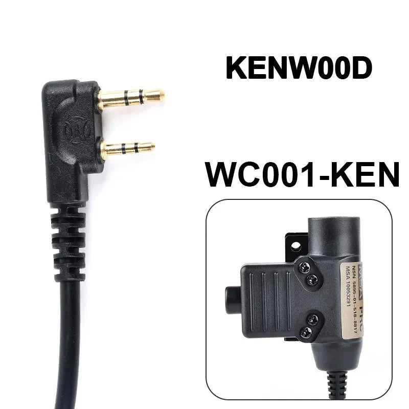 Tactical NEW U94 PTT Civilian Version WADSN Headset COMTAC WST TAC-SKY Earphone Hunting Headphone PTT Baofeng Kenwood 7.0mm Plug