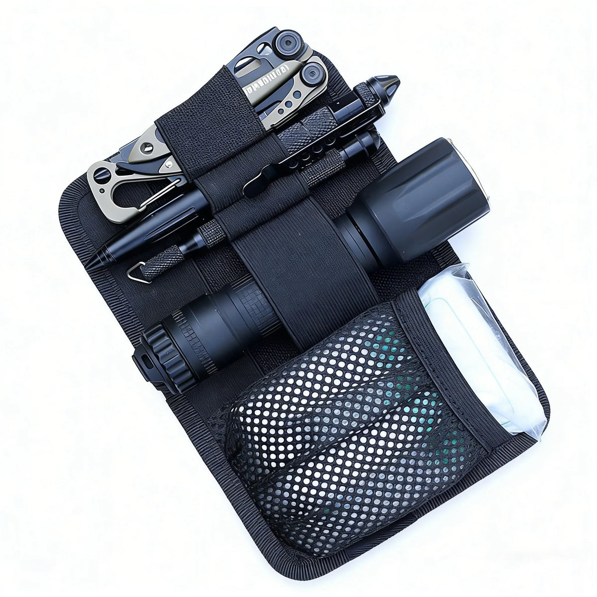 Modular Hook Loop Panel EDC Organizer - Inner Separation Pouch for Backpack Vest Hunting Accessories Utility Tools & Equipment