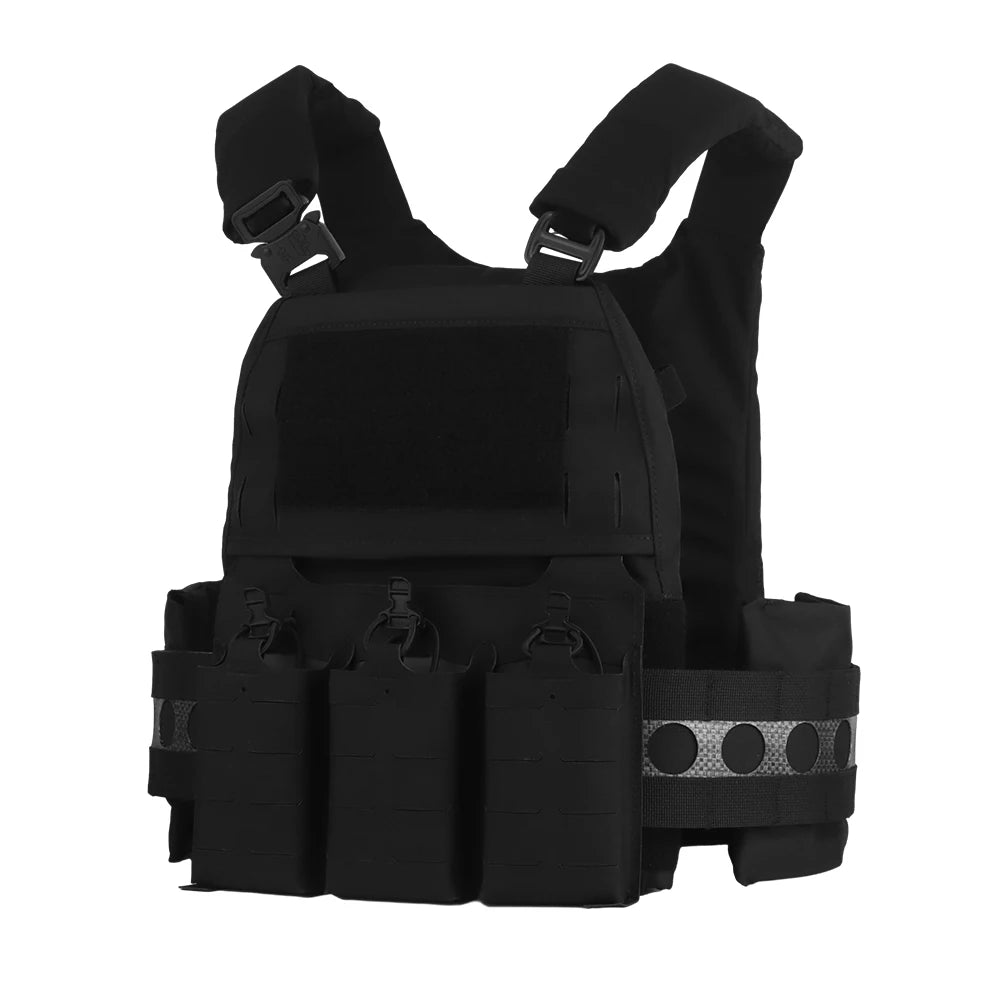 V5 PC Plate Carrier Agile All-in-One Armor Platform Adjustable Vest with Quick Release Triple Mag Pouch 2PCS Item Sub Side Pouch