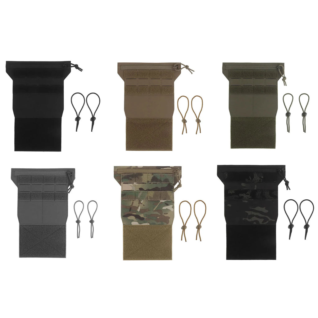 Tactic Chest Armor Management Panel Reusable Hunting Vest Panels Multi-Layer for Diary Card Battery Utility Storage Pouches