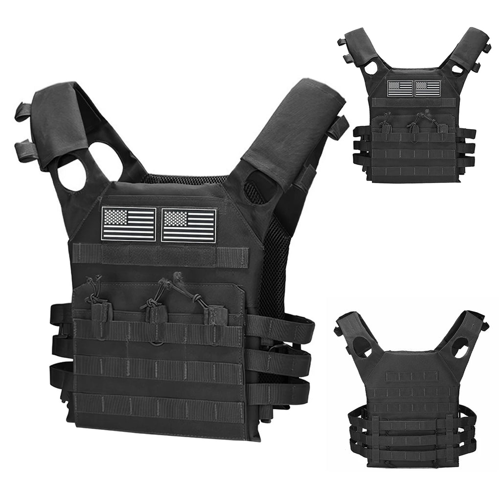 Lightweight hunting vest MOLLE system air cushion vest with adjustable shoulder straps for outdoor hunting sports