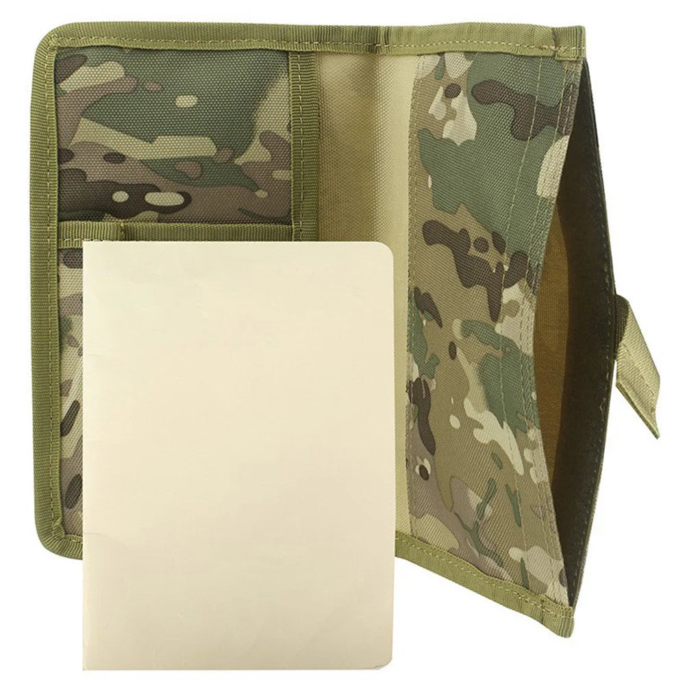 A5 Protective Case Cover Notebook, Outdoor Tactical Pocket Journal with Detachable Loose-leaf Pages