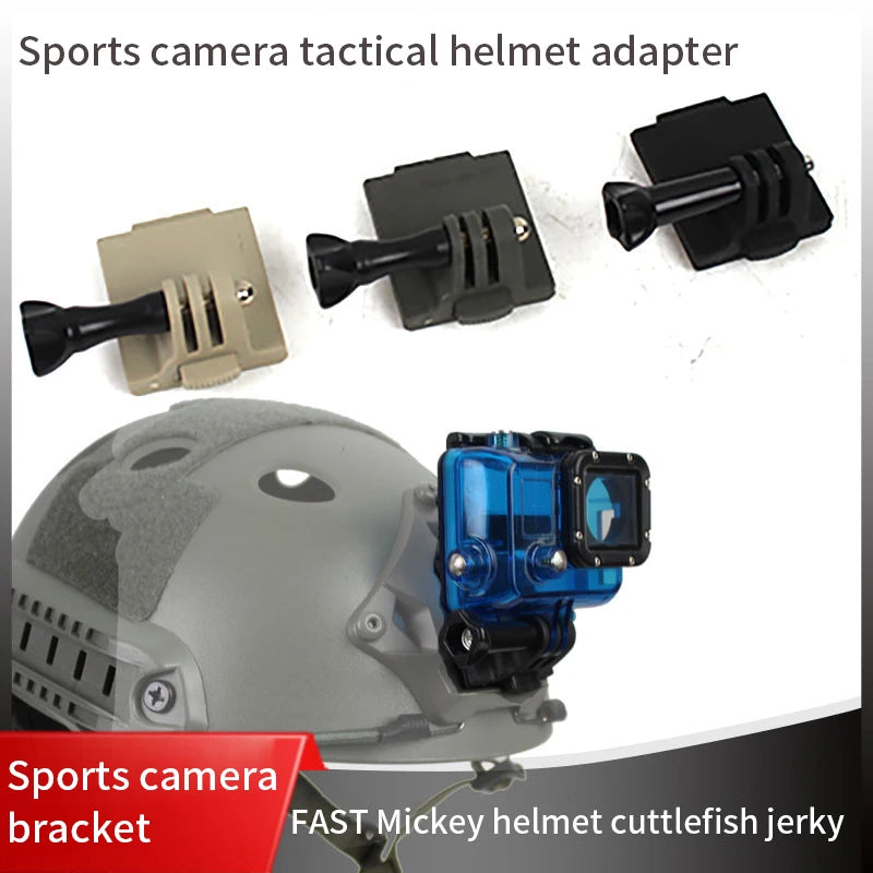 New FAST/MICH/NVG Tactical Helmet Base Adapter Fixed Mount For Gopro HD Hero Action Camera Helmet Accessories