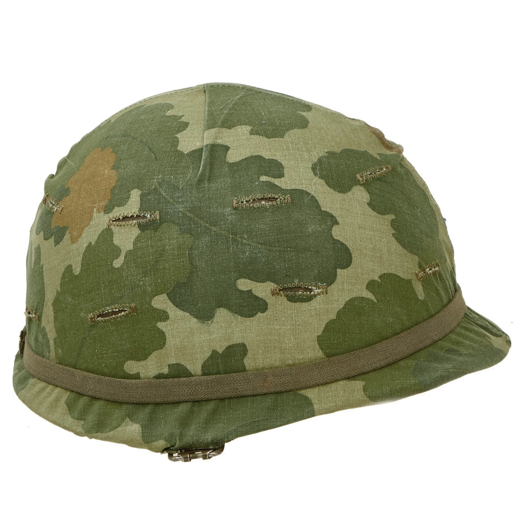 WW2 US Mitchell Camo M1 Helmet Cover Vietnam War WWII Two-Sided Camouflage Helmet Cover Field Operations Replica