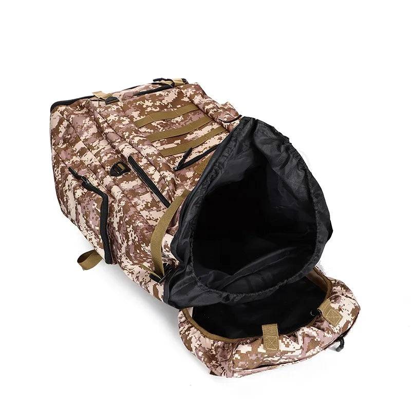 80L/100L  Mountaineering Bag Climb Bag Tactical Backpacks Large Backpack Outdoors Hiking Camping Travel Bags