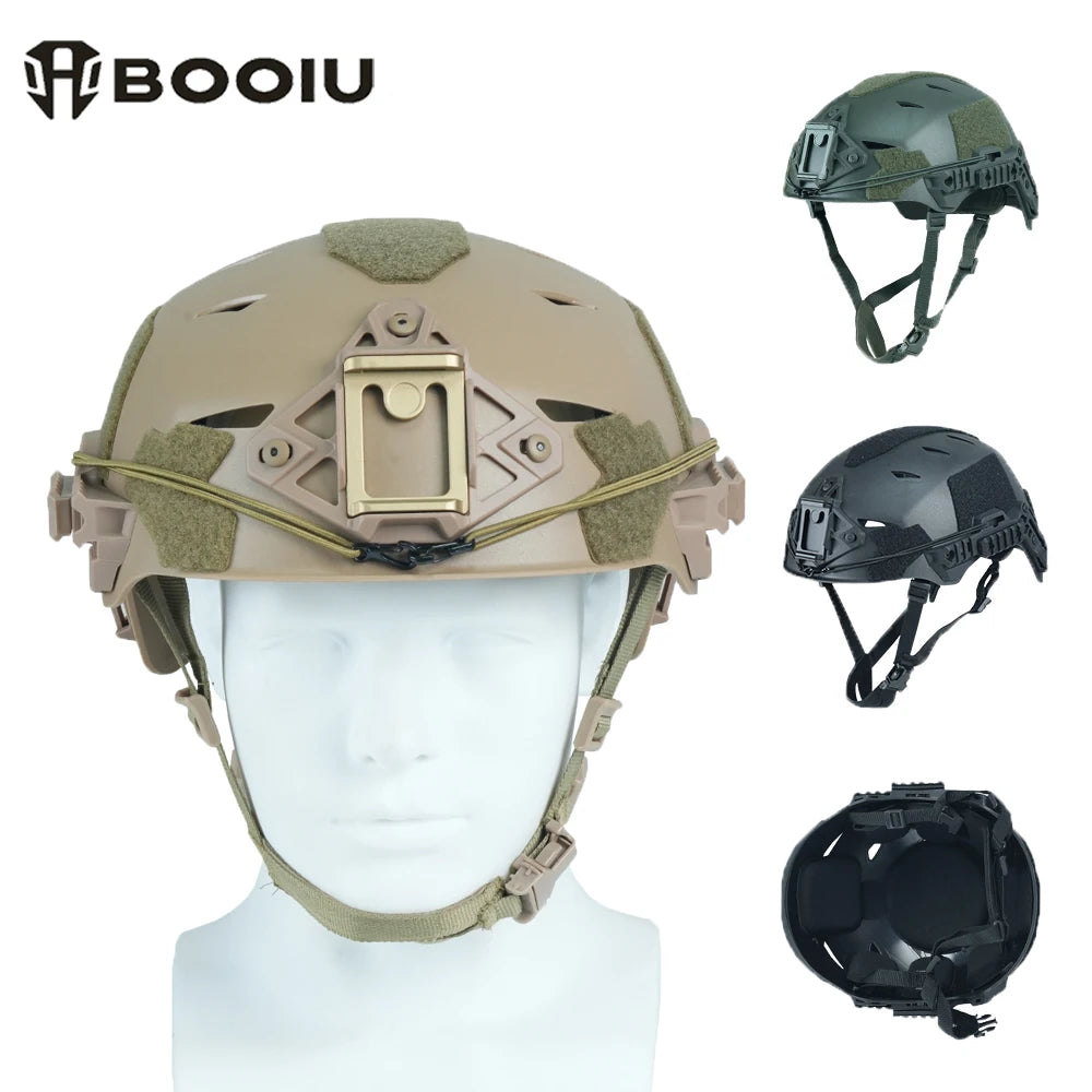 BOOIU New Tactical Wendy Helmet Perforated Air Breathable Protective Helmet EX Rail 3.0 Hunting AF Outdoor Hunting CS Helmet
