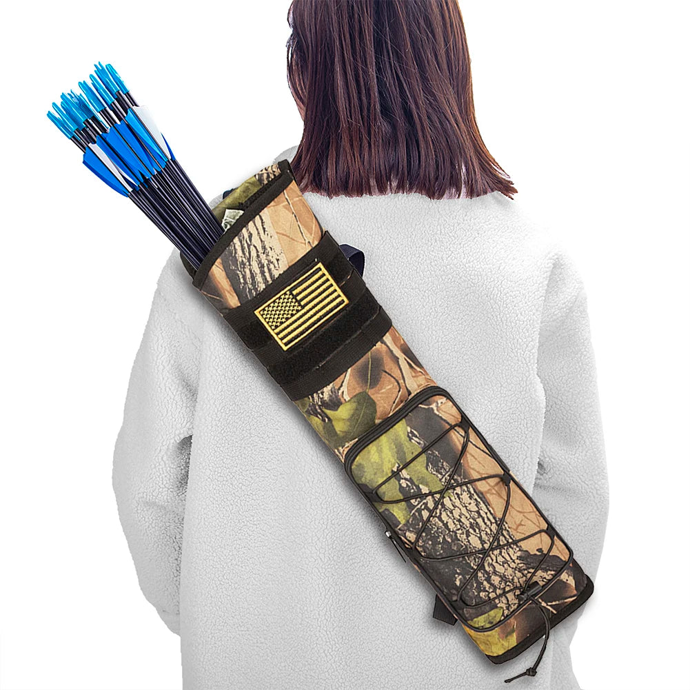 Archery Quiver Holder Bag Bottom Thickening Bow Storage Bag Adjustable Strap for Outdoor Archery Hunting Accessories