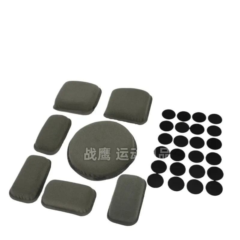 Tactical Helmet Padding Kit with Heat-Seated Memory Foam Shock Absorbing Cushion Compatible with M88 Mickey FAST Helmets