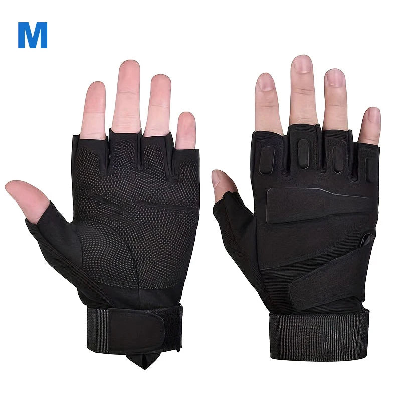 Hot Sale Outdoor Tactical Gloves Sport Gloves Half Finger Men Women Combat Shooting Hunting Fitness Fingerless Gloves