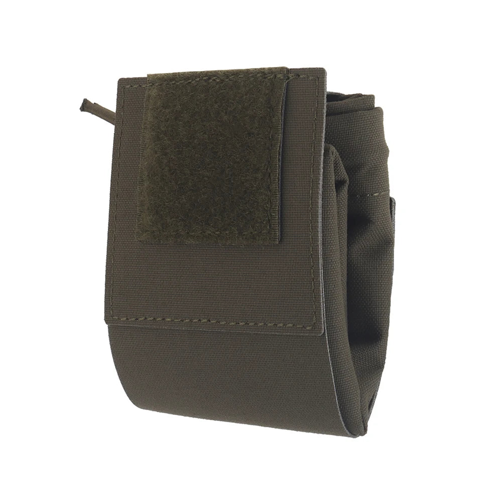 WRC Tactical Recycling Bag Foldable MOLLE Dump Pouch Magazine Recovery Bag Belt Mounted Storage Bag Airsoft Hunting Gear