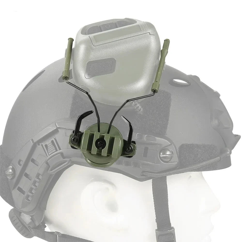 BOOIU Tactical Headphones Adapter Fast Helmet Rail Adapter CS Headphone Shooter Rail 60 Rotating Airsoft Helmet Rail Bracket