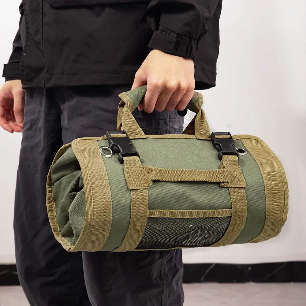 Compact and Portable Hardware Tool Storage Bag, Roll-up Design, Also Suitable for Hunting and Fishing