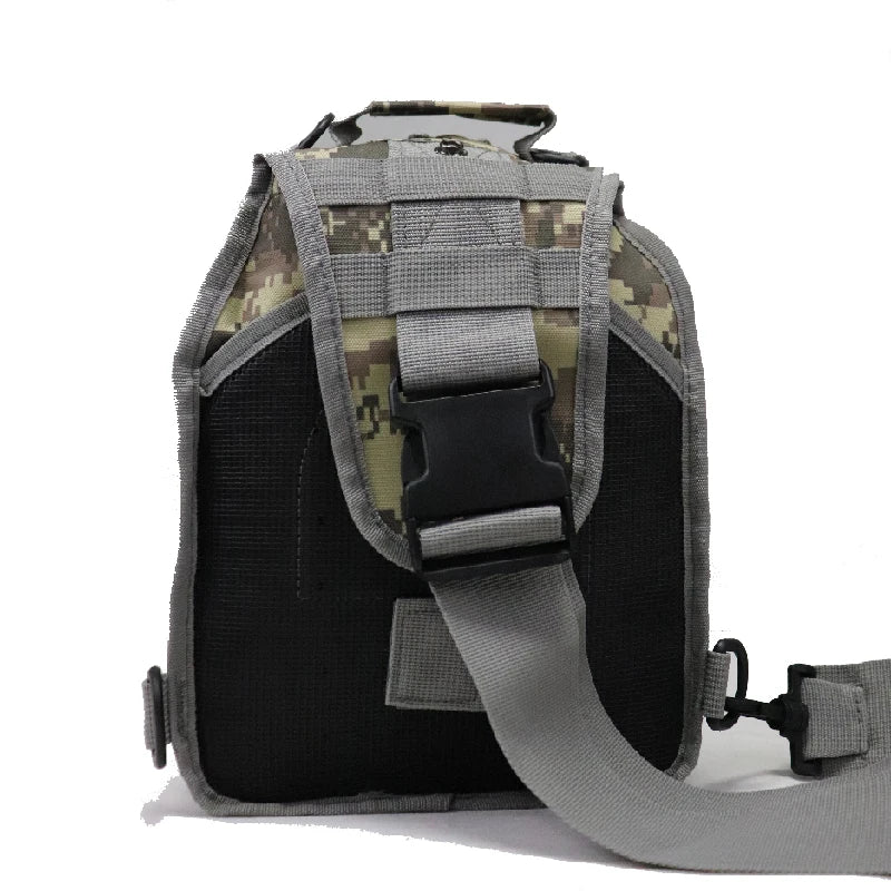 Tactical Men Chest Bag Hiking Climbing Outdoor Sports Shoulder Bags Camouflage Crossbody Bag Oxford Rucksack