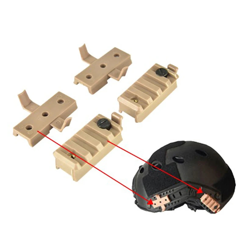 Tactical Helmet Side Rail Guide Adapter Helmet Accessories Scope Alignment Mount Set FAST Helmet Wing-Loc Adapter