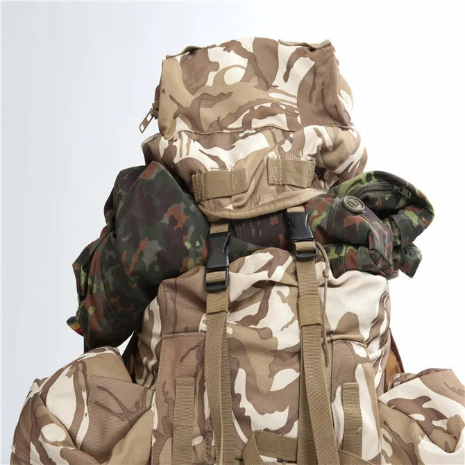 Hot Sale Custom Outdoor Sport Waterproof Hiking Survival Bag Black Camouflage Hunting Tactical Backpack