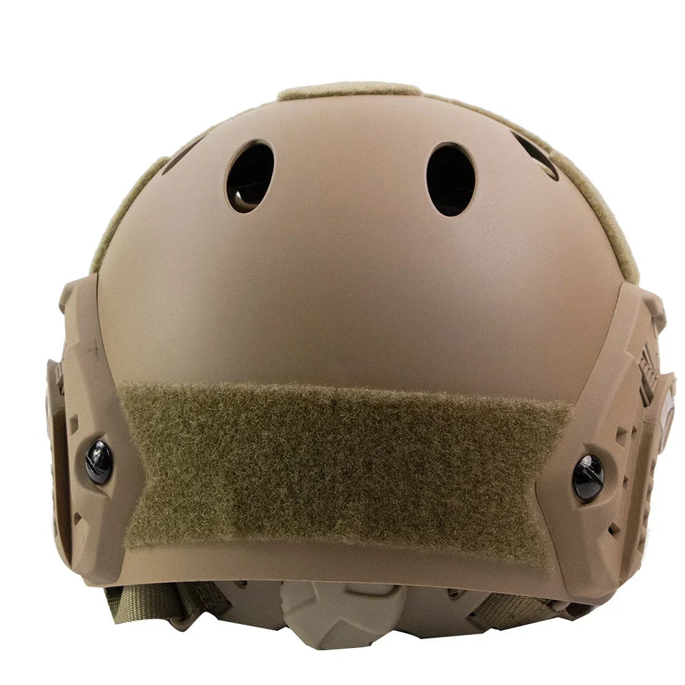 FAST MH Tactical Airsoft Bump Helmet Adjustable knob w/ NVG Mount & Side Rail Special Combat Training Team