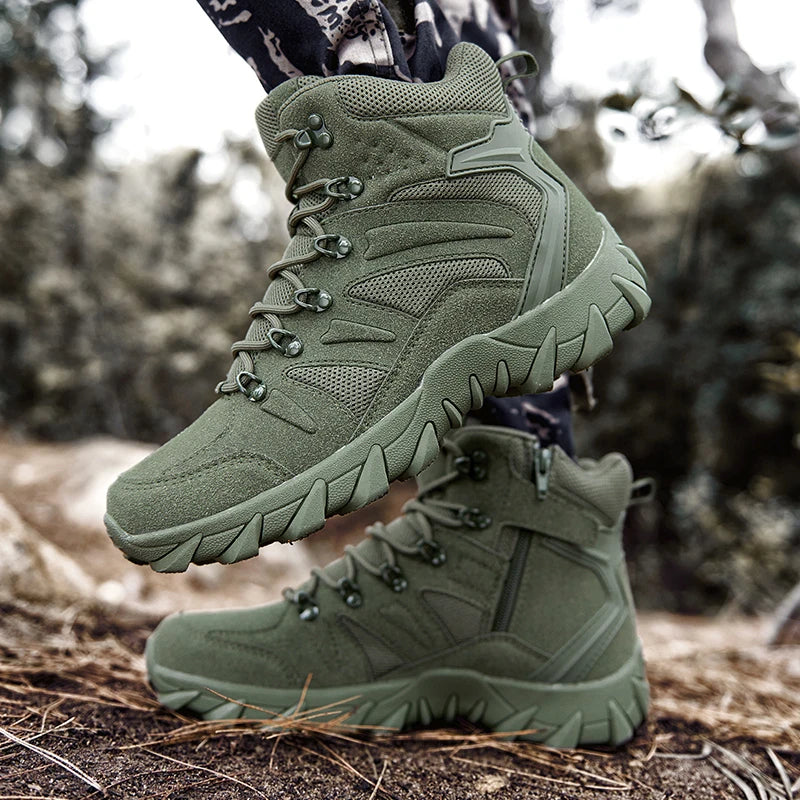 Tactics Combat Training Boots Male Outdoors Camping Anti-wear Rapid Response Hiking Shoes Fishing Hunting Sneakers Men