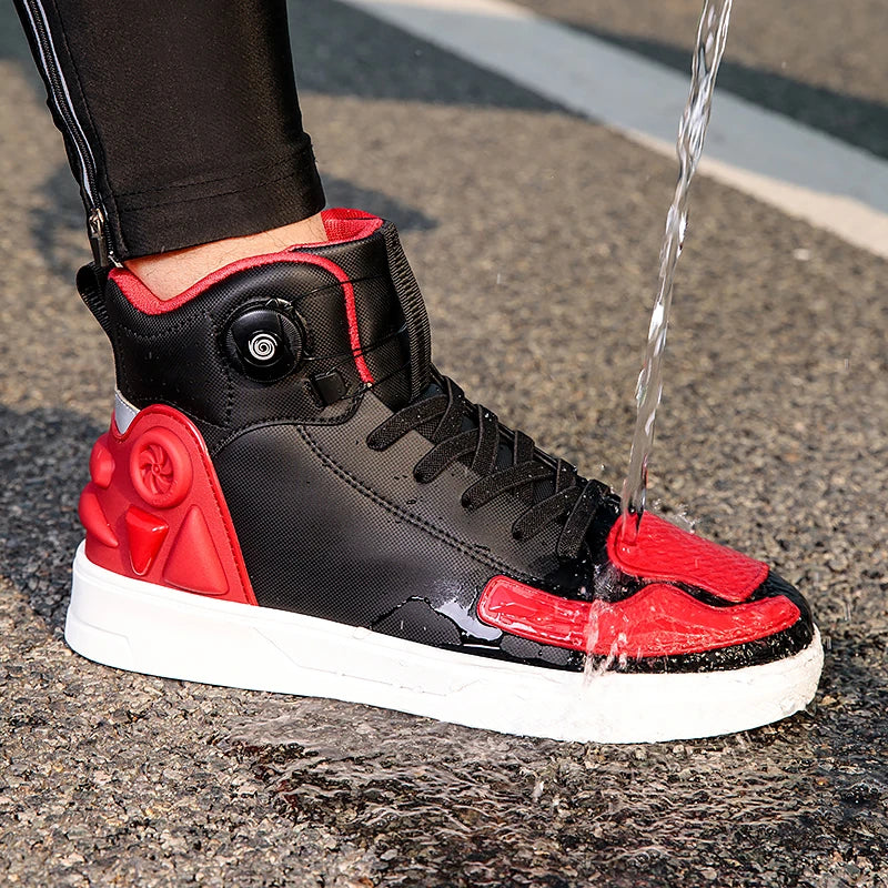 Motorcycle Boots Waterproof Men TPU Protective Motocross Shoes Men's Motorbike Riding Boot Anti-slip Motos Ankle Length Shoes