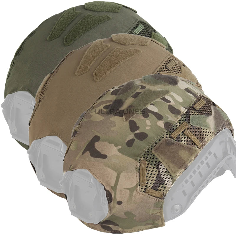 Airsoft FAST SF HIGH CUT Helmet Cover Lightweight Outdoors Tactical Helmet Cloth Hunitng CS Camouflage Elastic Helmet Cover
