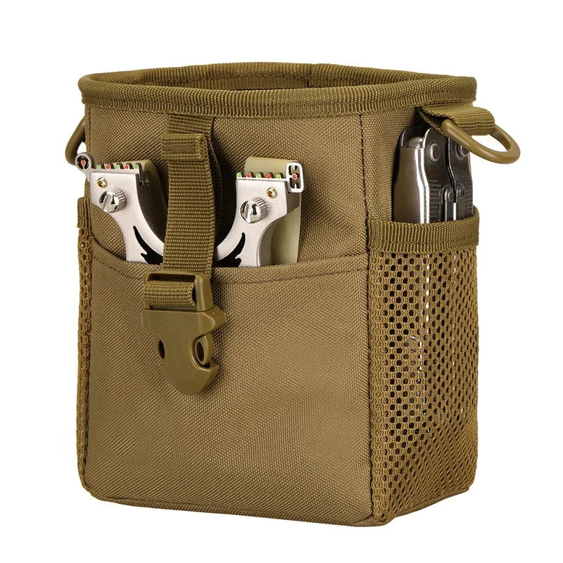 Outdoor sports tactical bag, small hanging bag accessories, portable tactical waist bag, Molle small recycling bag, slingshot
