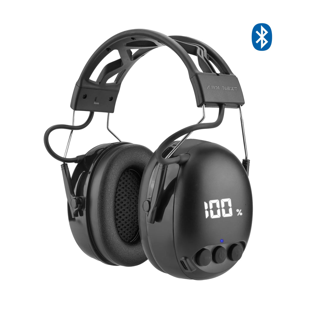 ARMNEXT BT2 Bluetooth Hearing Protection Headset Comfortable Earmuffs AUX Mode Noise Reduction Headphones