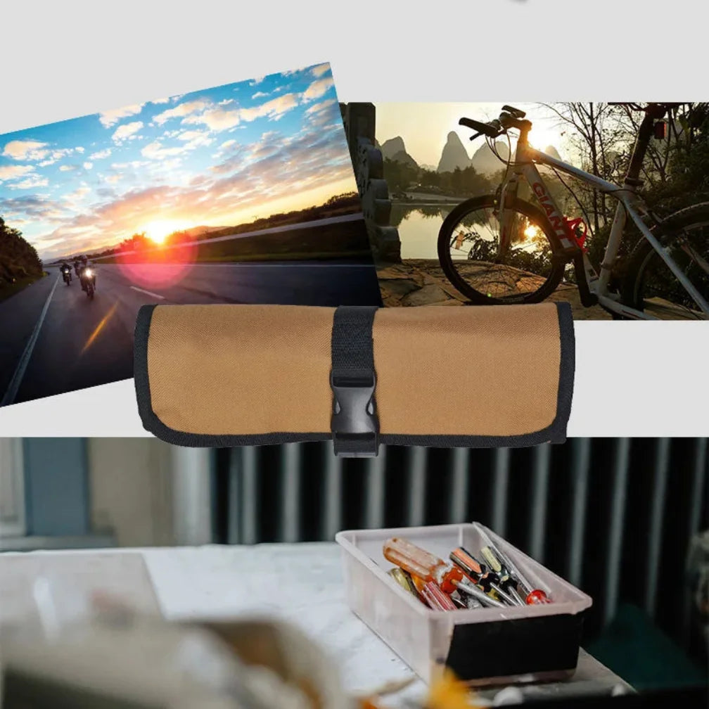 Tool Bags Oxford Storage Portable Toolkit Folding Reel Rolling Electricians Organizer Multi-purpose Car Repair Tool Kit Bags