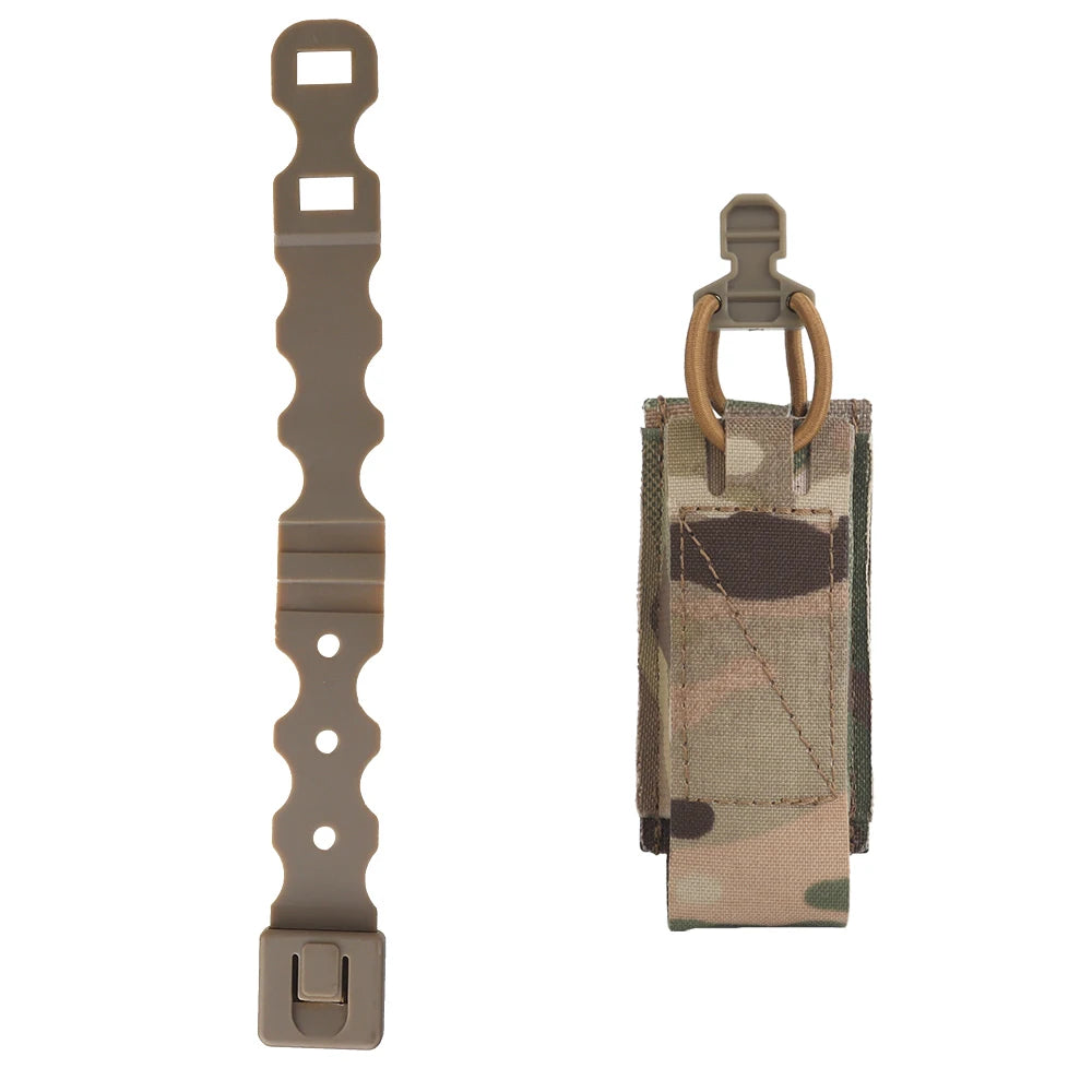 OPHIDIANTAC Quick Pull MOLLE Mount Elastic Magazine Holder Clip Flexible 9MM Mag Pouch for Plate Carrier