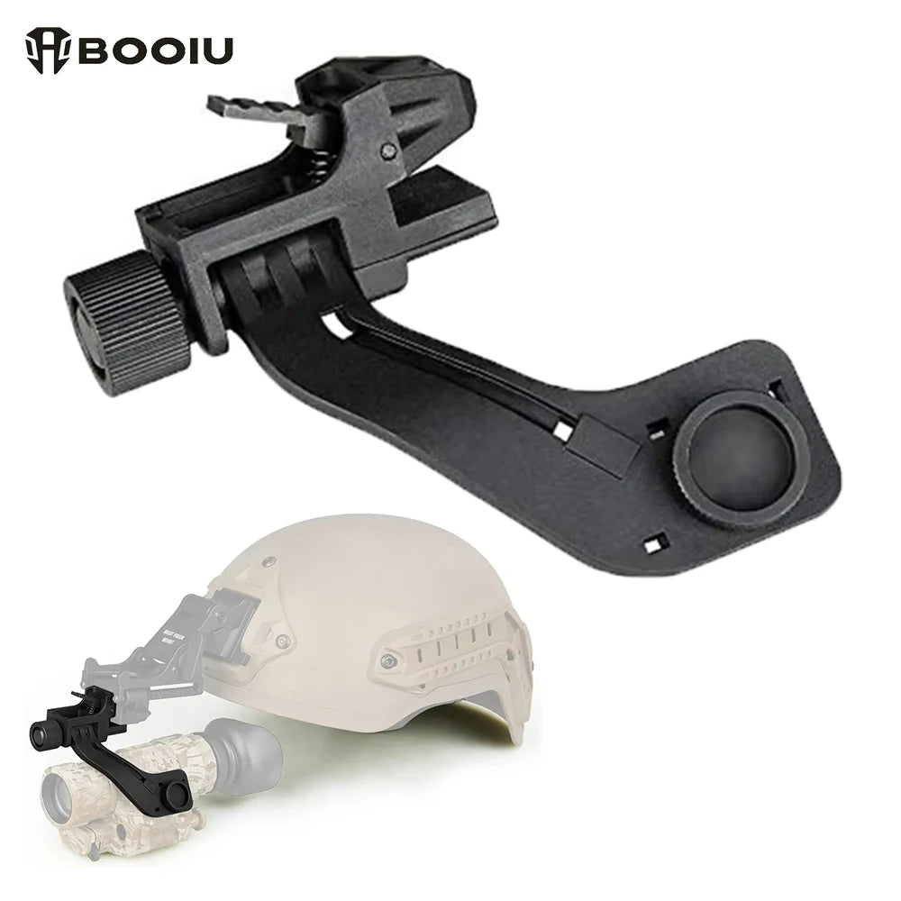 BOOIU Tactical MICH FAST Helmet Mount J Arm For NVG PVS-14 PVS-7 Monocular Night Vision J Arm Mount Adapter Helmet Accessories