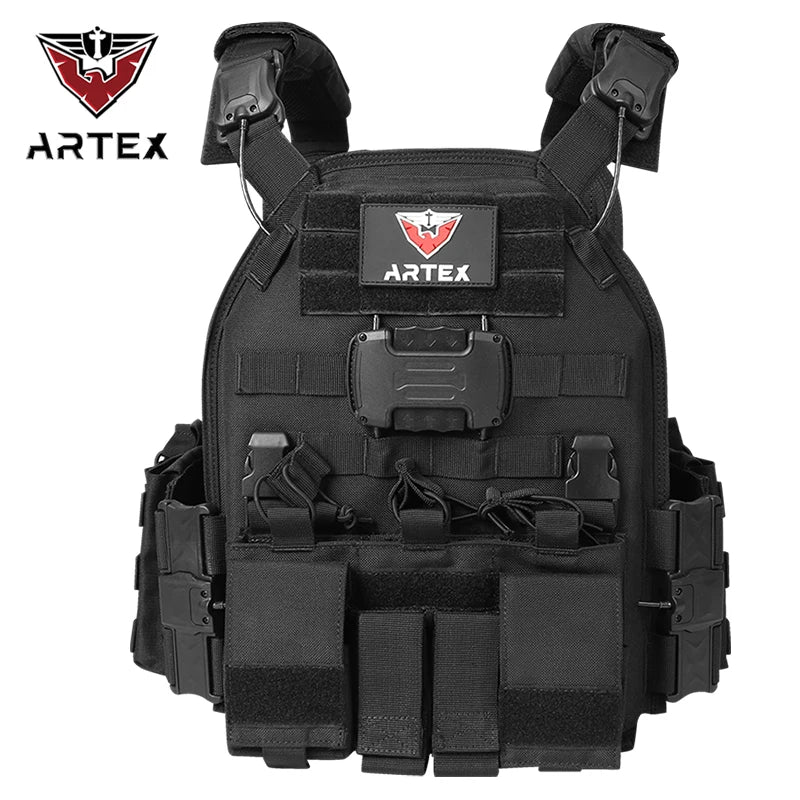 ARTEX8026 multi-functional tactical vest is a new high-end protective vest that can be quickly removed