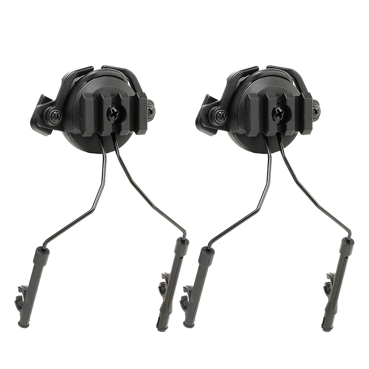 Tactical Rail Mounts Headset Fast Helmet Rail Adapter Headset Holder Shooting 360 Rotation Airsoft Helmet Rail Bracket