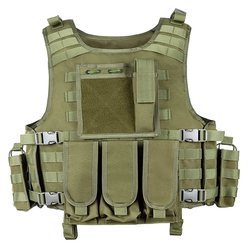 Adjustable Molle Tactical Vest for Combat Hunting Outdoor CS War Game Airsoft Gun Training Protective Equipment Jacket