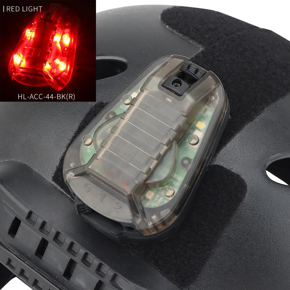 Tactical Helmet Ladybird Lamp Multipurpose Outdoor Hunting Camping Survival Safety Strobe Signal Light Airsoft Helmet Gear