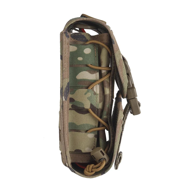 Compact MOLLE First Aid Pouch V2 Rapid Deployment Medical Kit w/ Quick-Release System Survival/Hunting/Camping Essentials