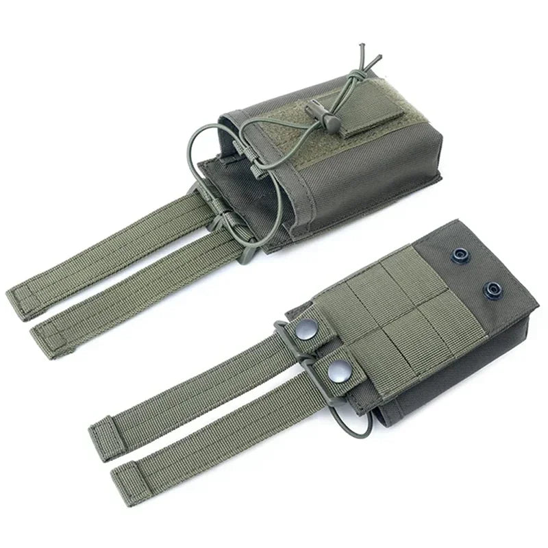 Radio Holster Walkie Talkie Pouch for BaoFeng UV-5R, Adjustable Nylon Belt Clip Holder for Outdoor Camping Hiking Work Equipment