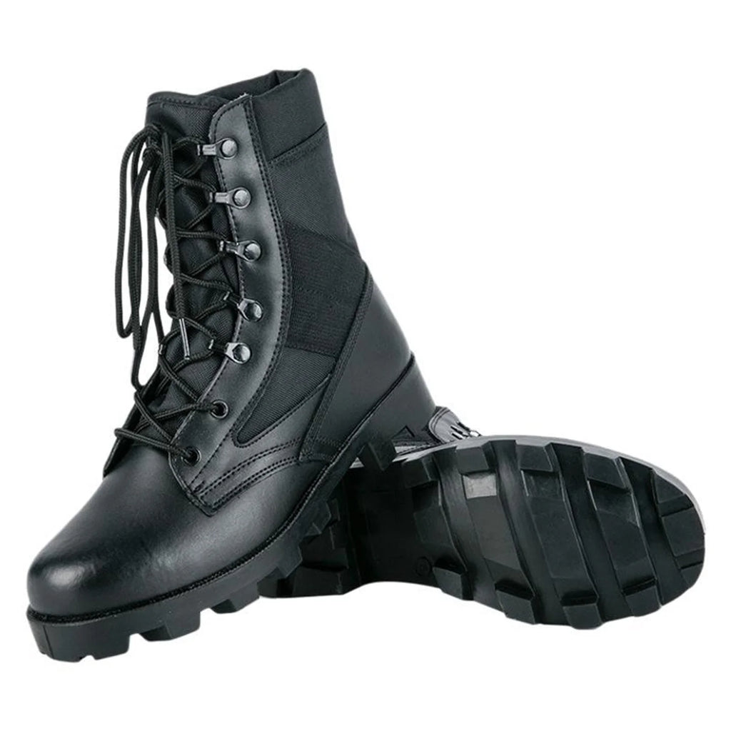 Camouflage Hunting Boots Men's High Top Breathable Tactical Shoes Outdoor Hiking Wear-Resistant Waterproof Mountaineering Boots