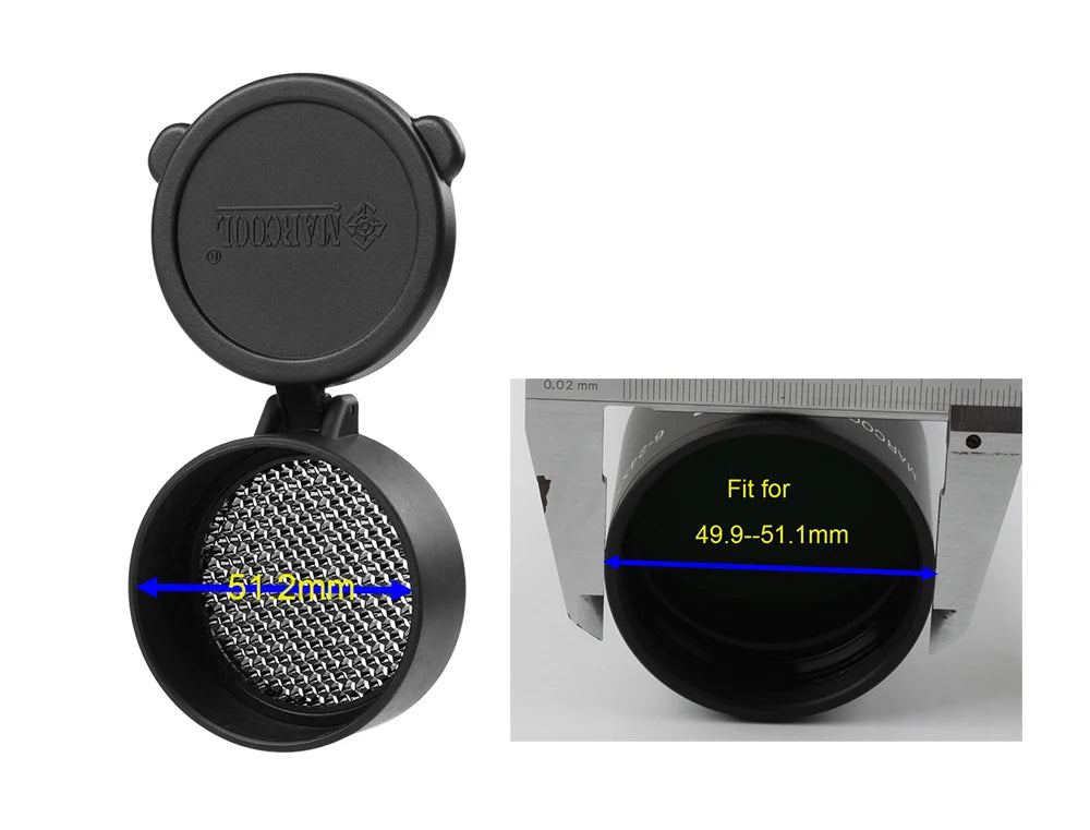 Marcool Tactical KillFlash Lens Caps For 44mm 50mm 56mm Optical Hunting Sight Rifle Scope Sunshade Mesh Honeycomb Filp-up Cover