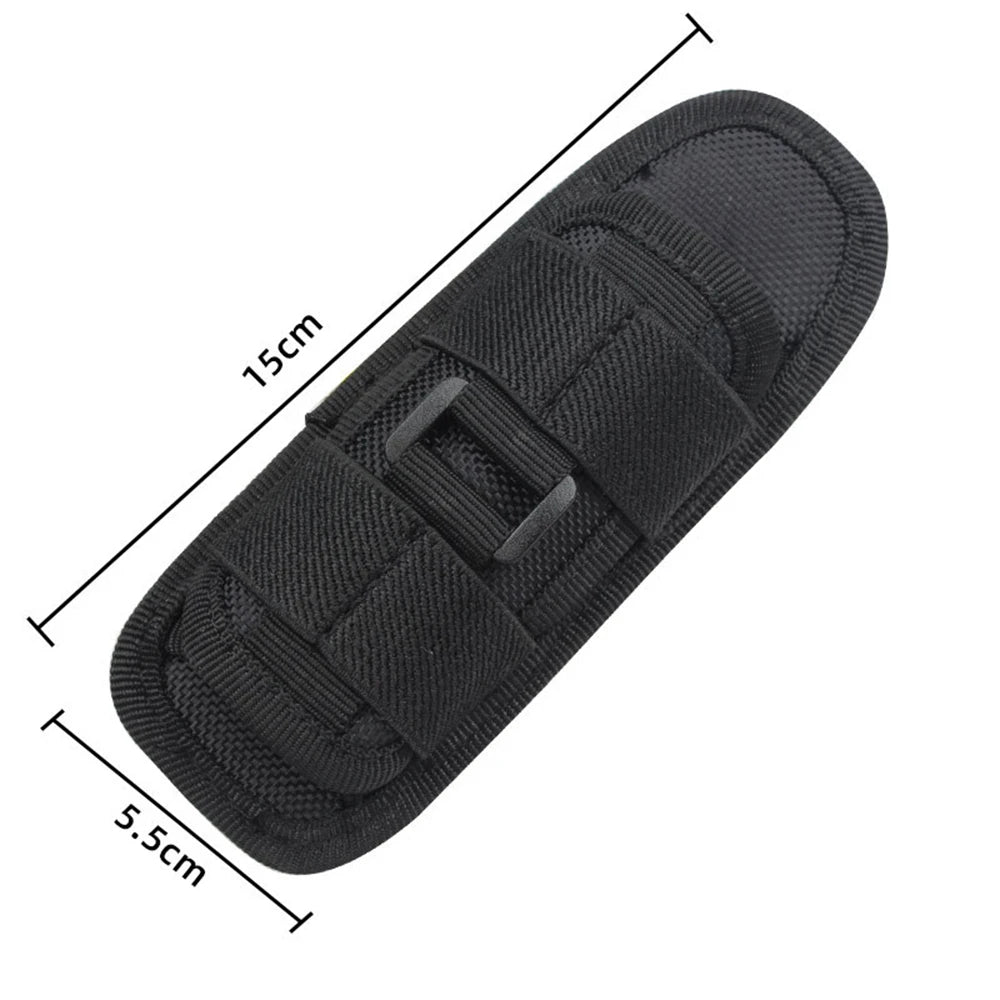 Outdoor Tactical 360 Degrees Rotatable Flashlight Pouch Set Holster Torch Case Belt For Hunting Lighting Accessory Survival Kits