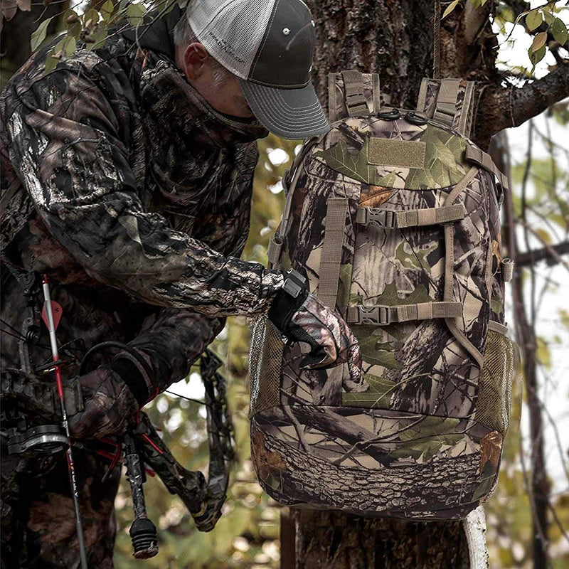 Camouflage Bag, Large Capacity, Waterproof Hunting Rifle, Composite Bow Bag, Multifunctional Hunting Backpack