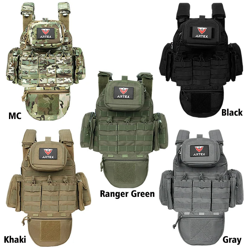 Artex's New Outdoor Multi-Functional High-Strength Low-Wear Waterproof MOLLE System Extends Modular Tactical Vest 8128