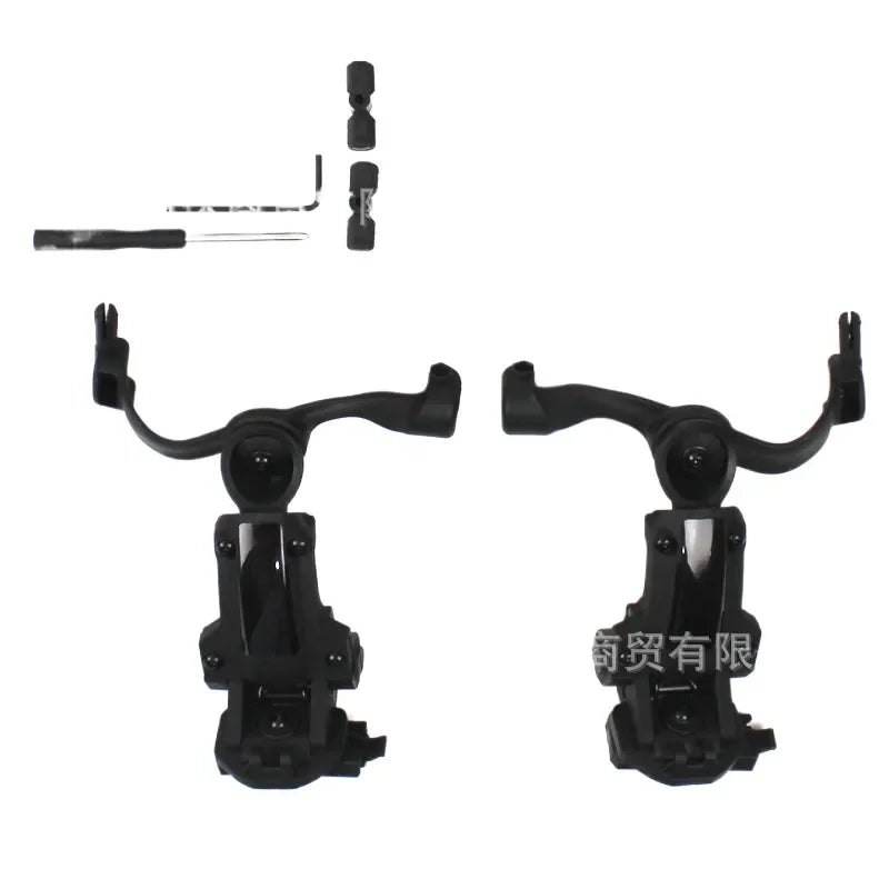 Tactical Helmet Mount for Noise Reduction Earphones Compatible with C Series Pickup FAST Rail System Multi-Angle Adjustable